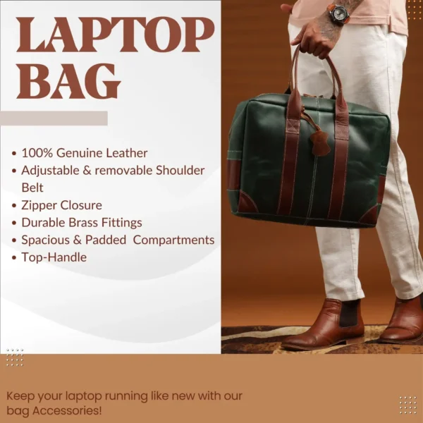 Leather Messenger Bag - SAINT STAG