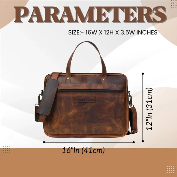 Leather Messenger Bag - SAINT STAG