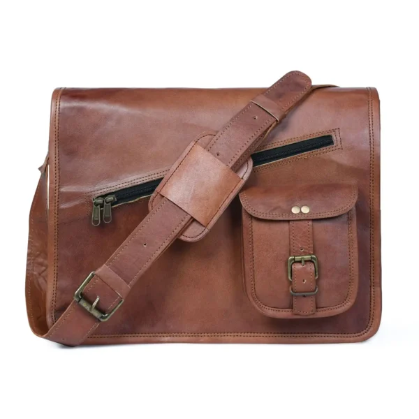 Leather Messenger Bag - SAINT STAG