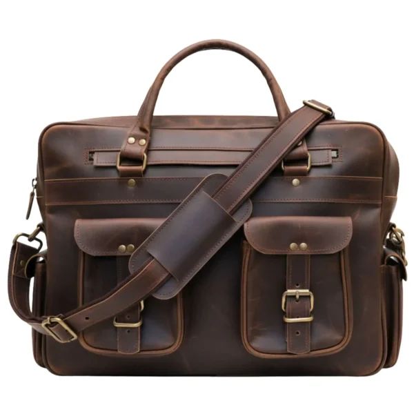 Leather Messenger Bag - SAINT STAG