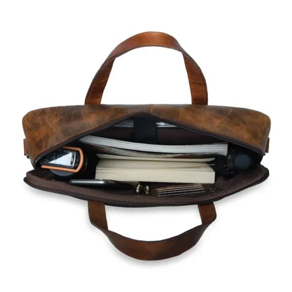 Leather Messenger Bag - SAINT STAG