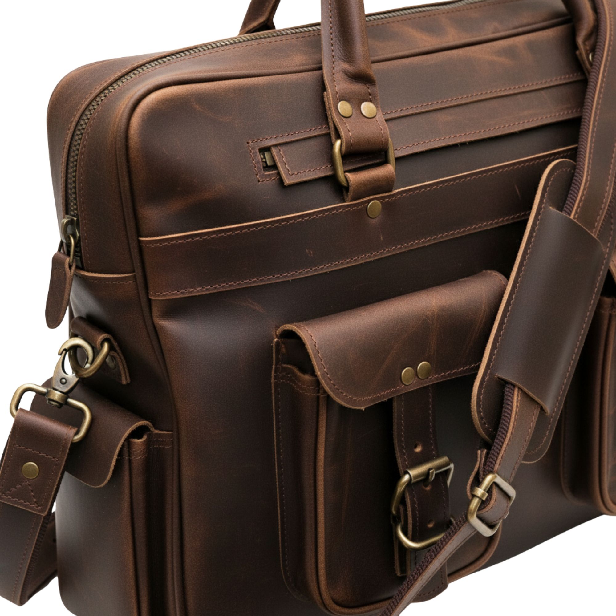 Leather Messenger Bag - SAINT STAG