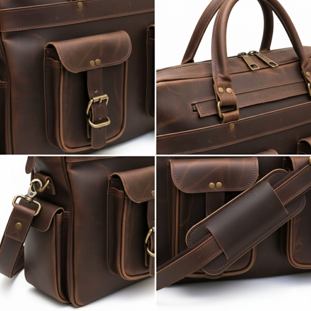 Leather Messenger Bag - SAINT STAG