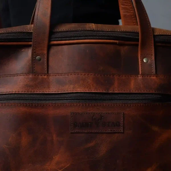 Leather Messenger Bag - SAINT STAG