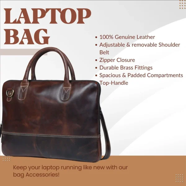 Leather Messener Bag - SAINT STAG