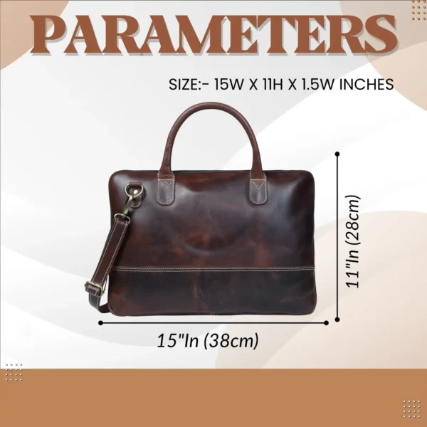 Leather Messener Bag - SAINT STAG