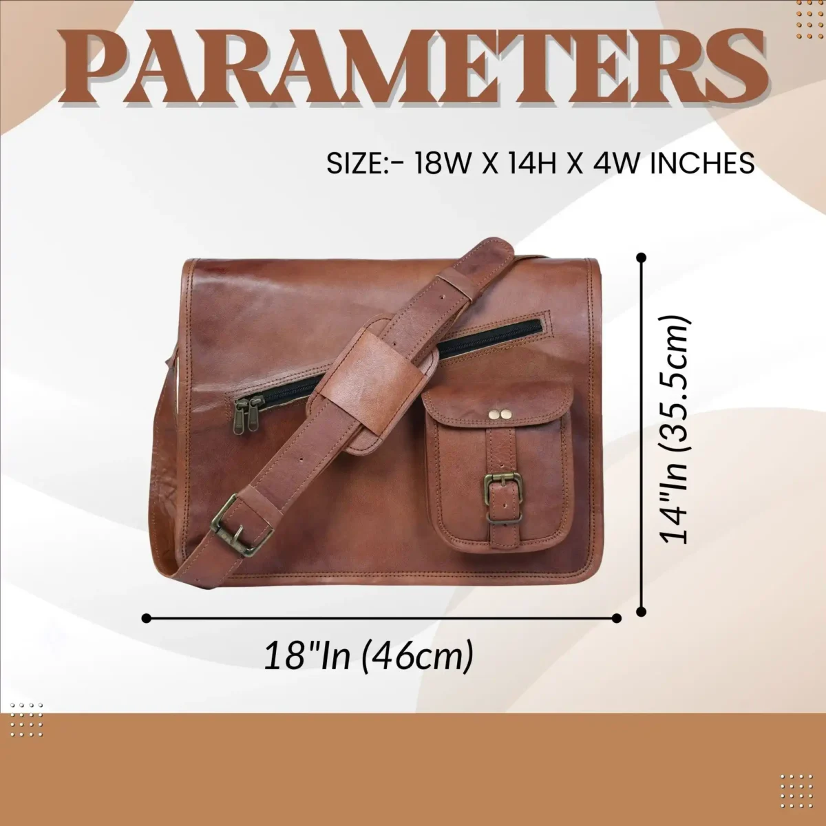 Leather Messenger Bag - SAINT STAG