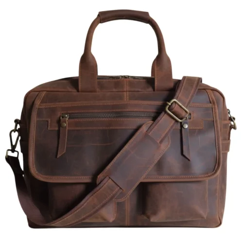 Leather Messenger Bag - SAINTSTAG