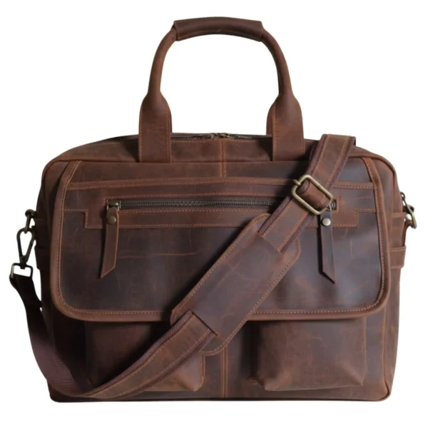 Leather Messenger Bag - SAINTSTAG