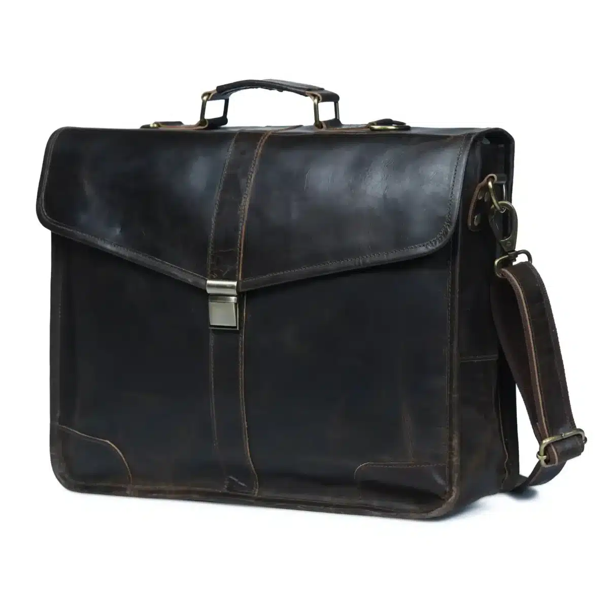 Leather Messenger Bag - SAINT STAG