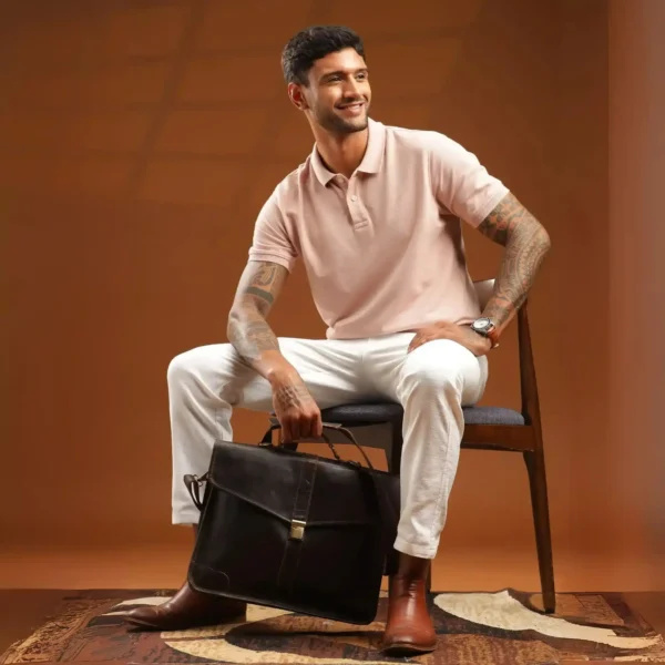 Leather Messenger Bag - SAINT STAG