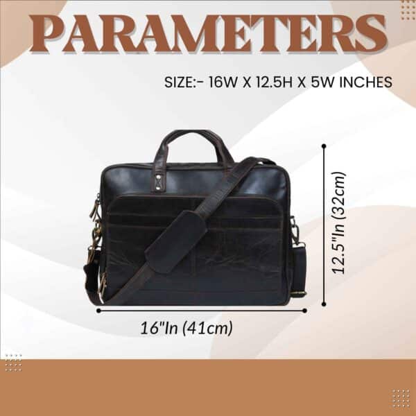 Leather Messenger Bag - SAINT STAG