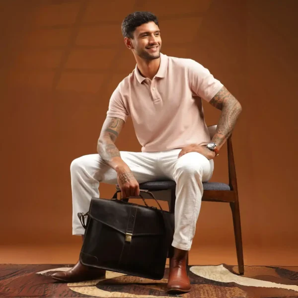 Leather Messenger Bag - SAINT STAG