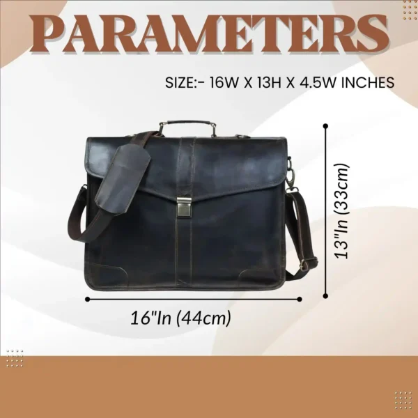 Leather Messenger Bag - SAINT STAG