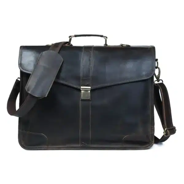 Leather Messenger Bag - SAINT STAG