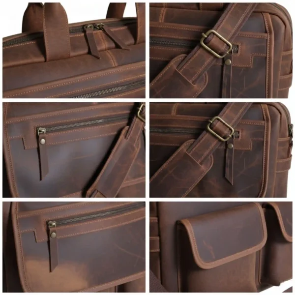 Leather Messenger Bag - SAINTSTAG