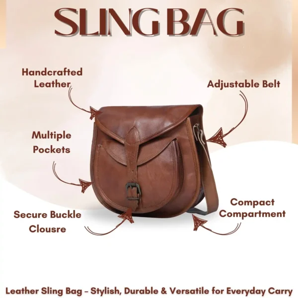 Leather Sling Bag - SAINT STAG