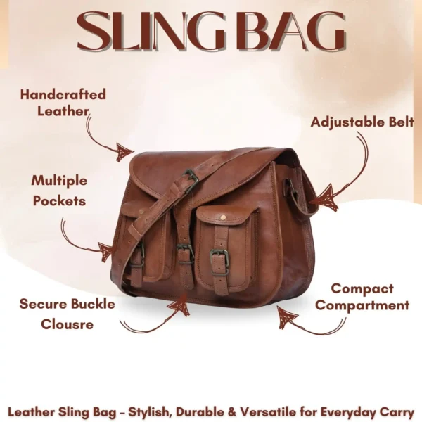 Leather Sling Bag - SAINT STAG