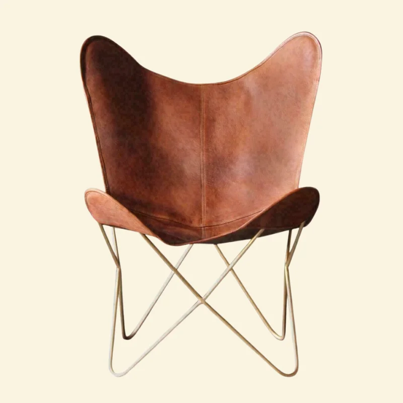 Retro Luxe Leather Chair