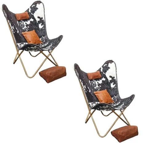 Leather Butterfly Chair - SAINT STAG
