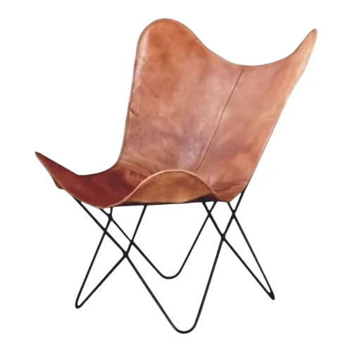 Leather Butterfly Chair - SAINT STAG