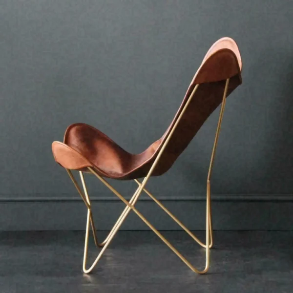Leather Butterfly Chair - SAINT STAG