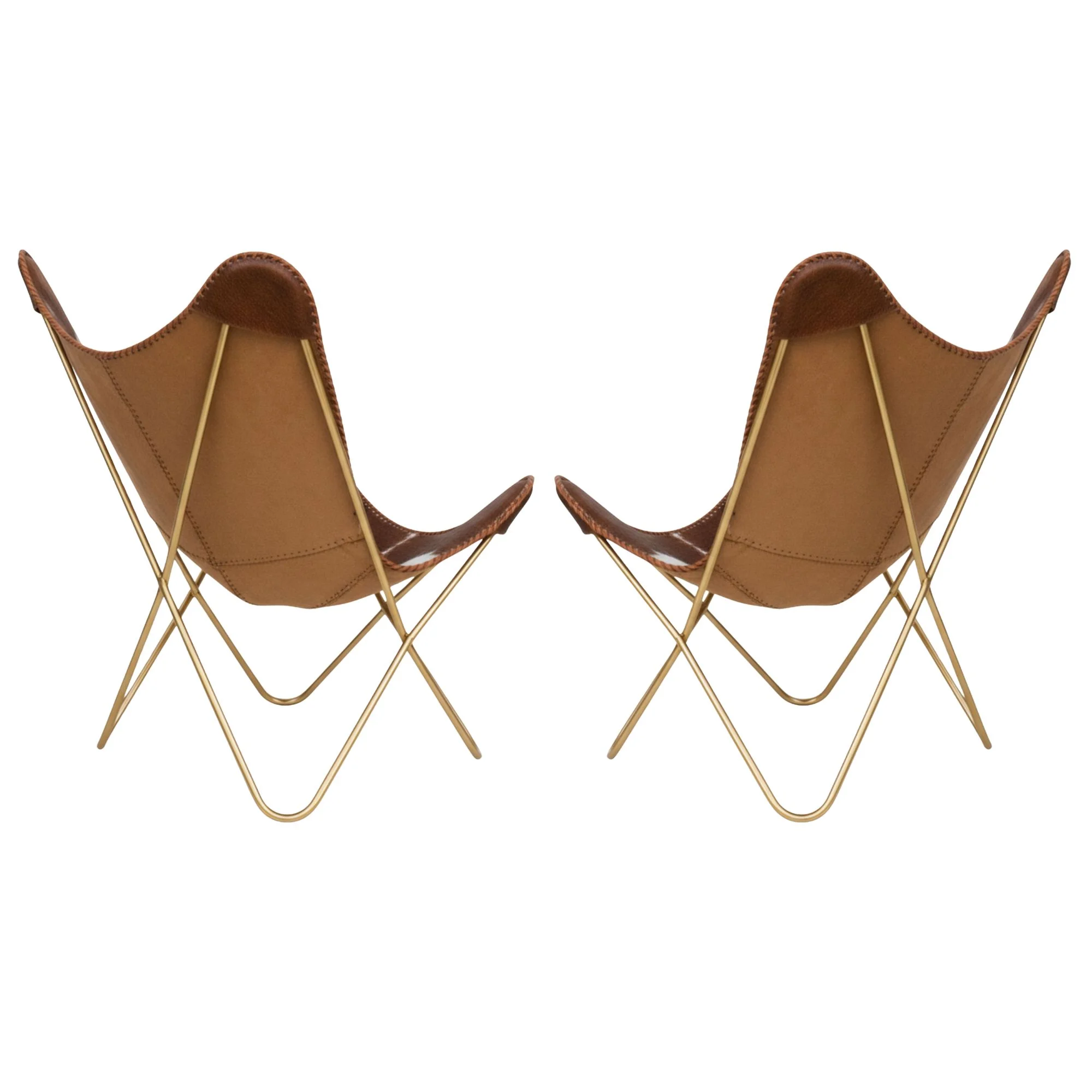 Leather Butterfly Chair - SAINT STAG