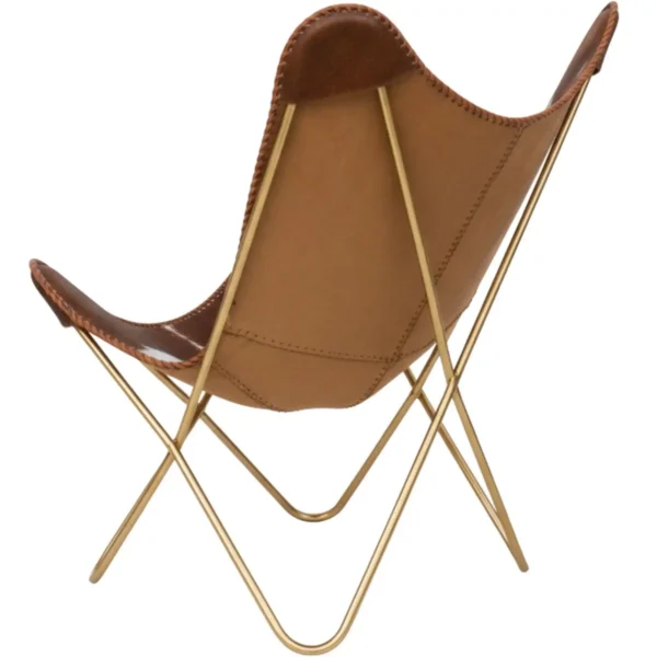 Leather Butterfly Chair - SAINT STAG