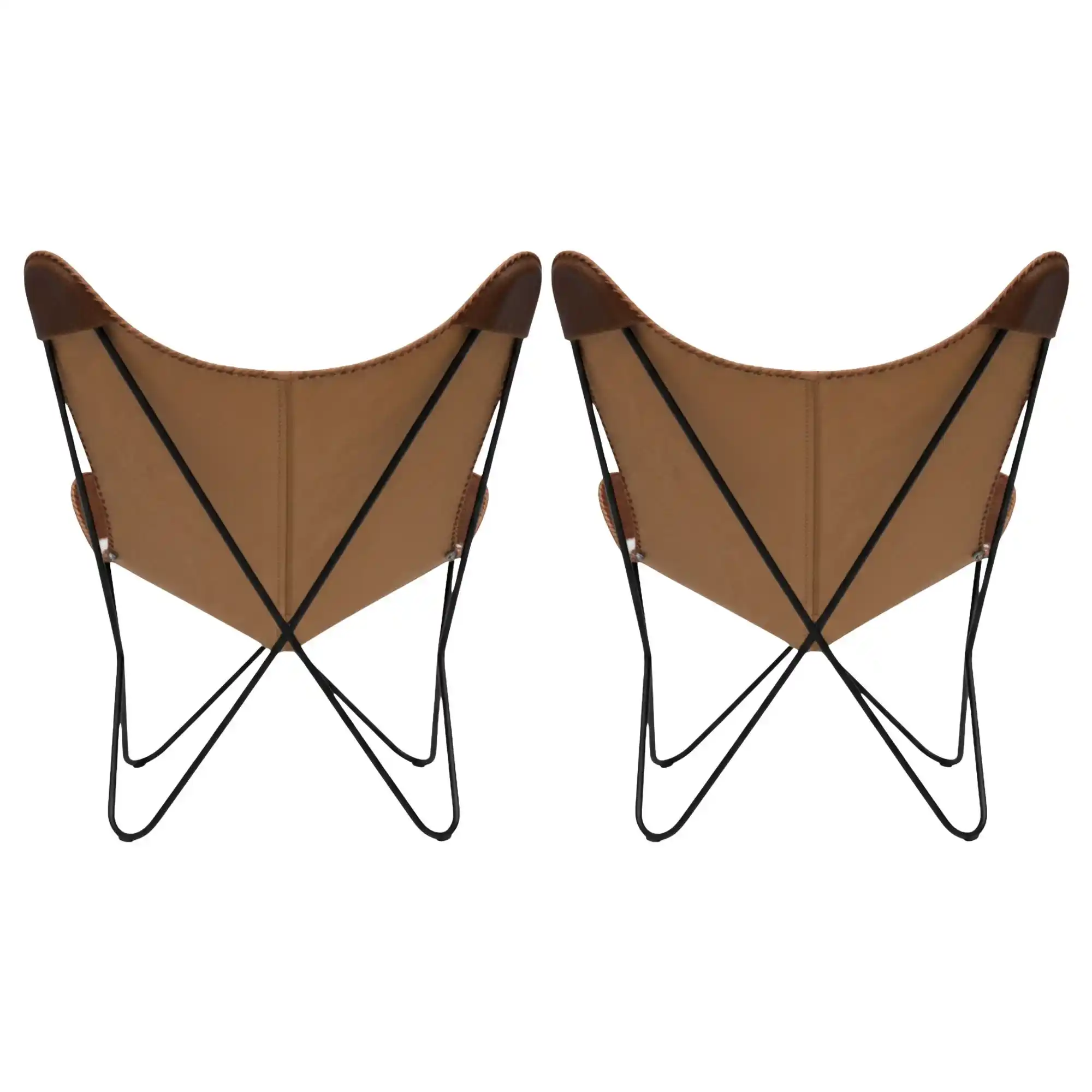 Leather Butterfly Chair - SAINT STAG