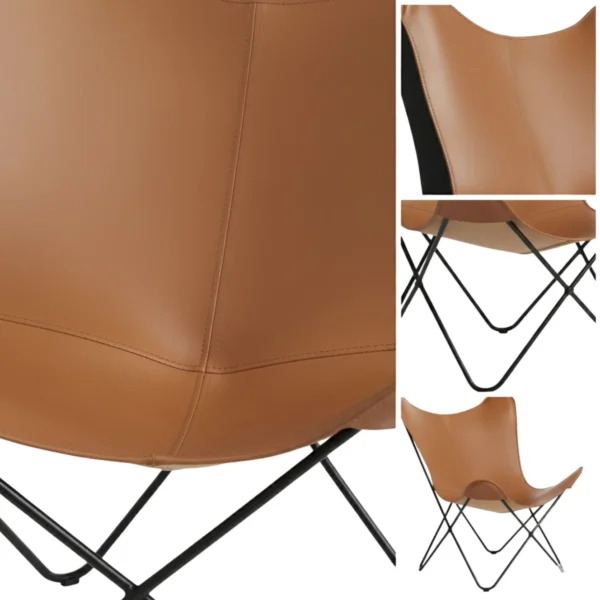 Leather Butterfly Chair - SAINT STAG
