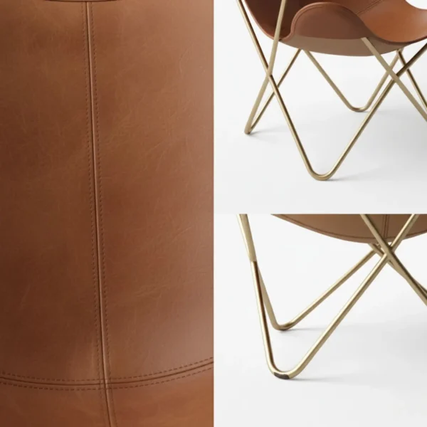 Leather Butterfly Chair - SAINT STAG