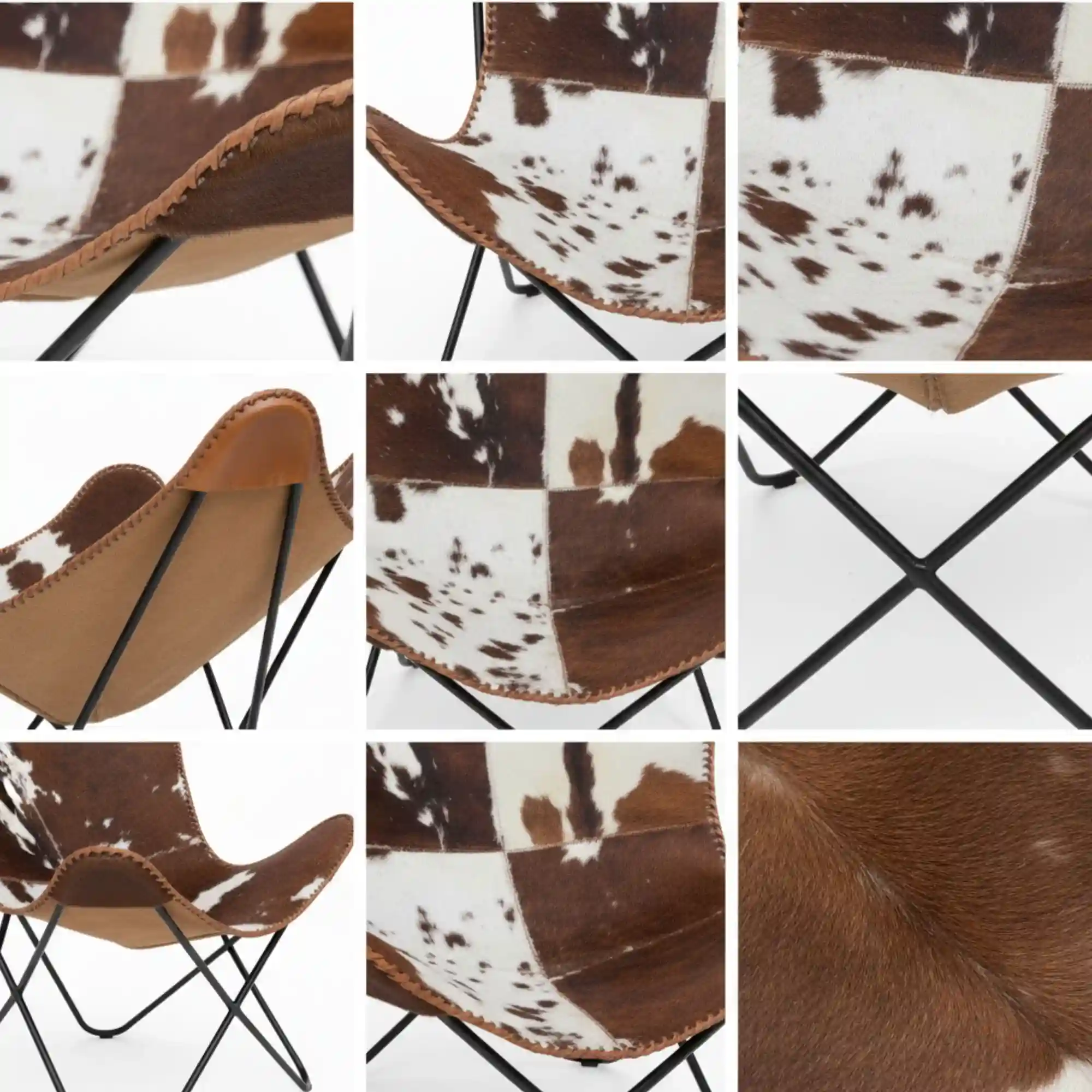 Leather Butterfly Chair - SAINT STAG