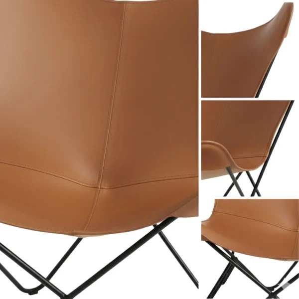 Leather Butterfly Chair - SAINT STAG