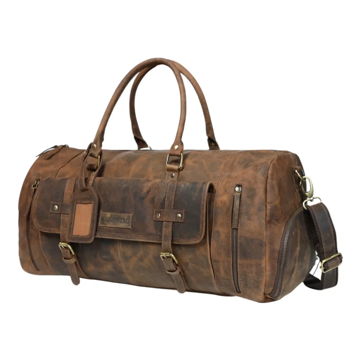 Leather Duffle Bag - SAINT STAG