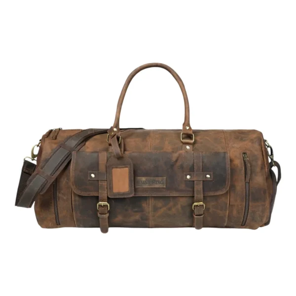 Leather Duffle Bag - SAINT STAG (10)