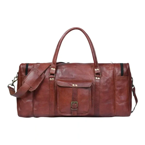 Leather Duffle Bag - SAINT STAG