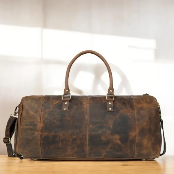 Leather Duffle Bag - SAINT STAG