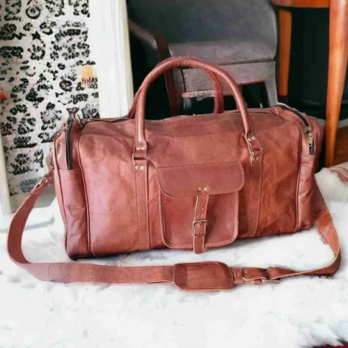 Leather Duffle Bag - SAINT STAG