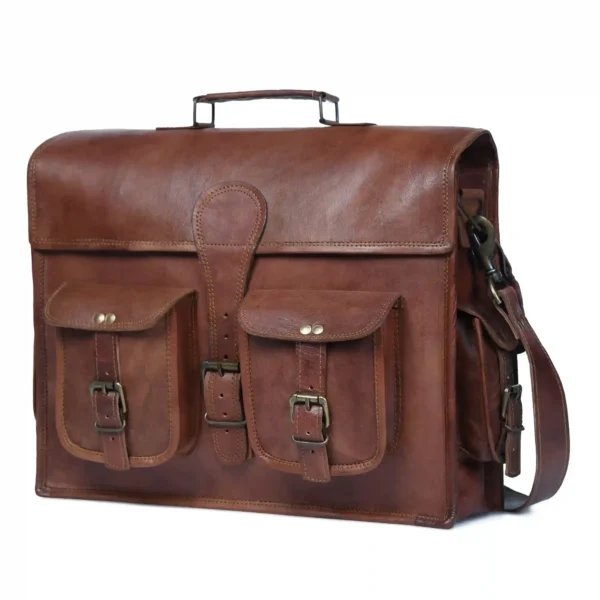 Leather Messenger Bag - SAINT STAG