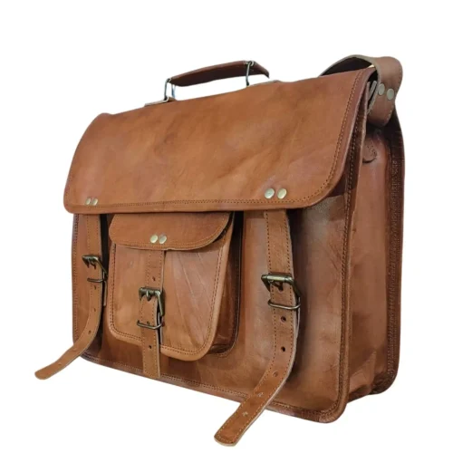 Leather Messenger Bag - SAINT STAG