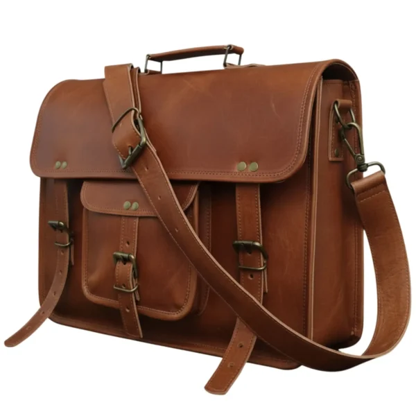 Leather Messenger Bag - SAINT STAG