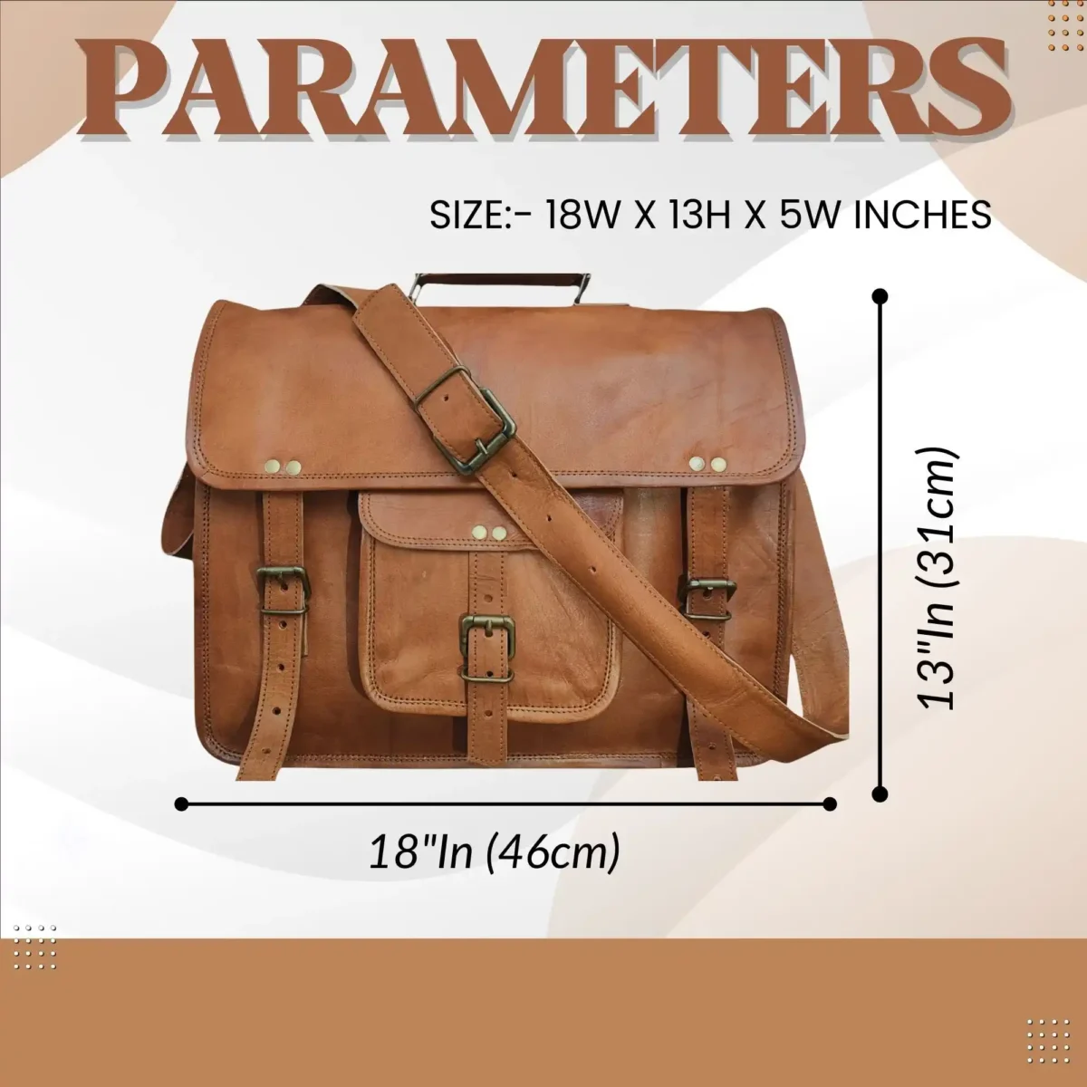 Leather Messenger Bag - SAINT STAG