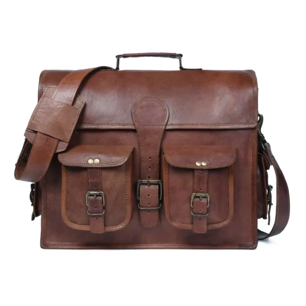 Leather Messenger Bag - SAINT STAG