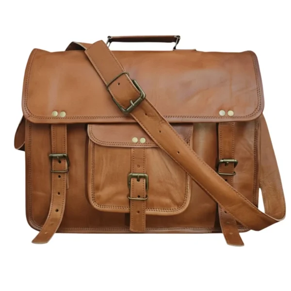 Leather Messenger Bag - SAINT STAG