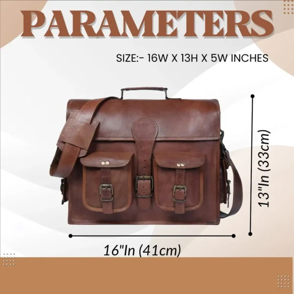 Leather Messenger Bag - SAINT STAG