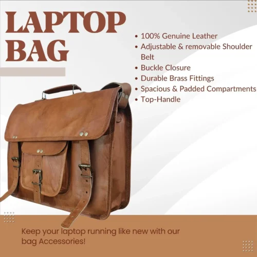 Leather Messenger Bag - SAINT STAG