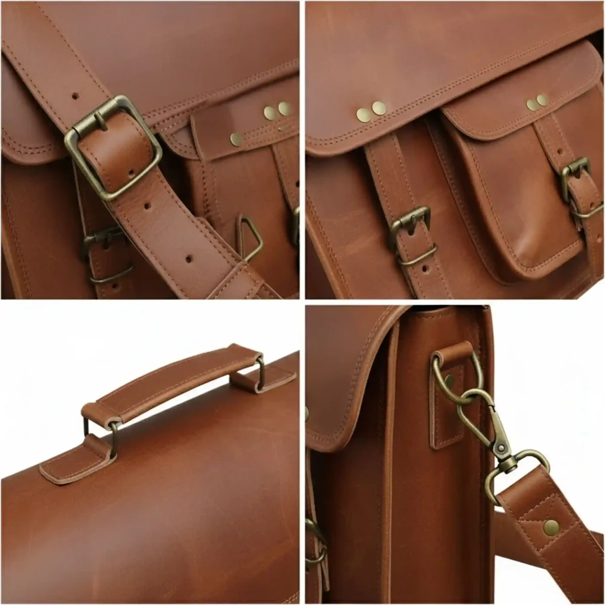 Leather Messenger Bag - SAINT STAG