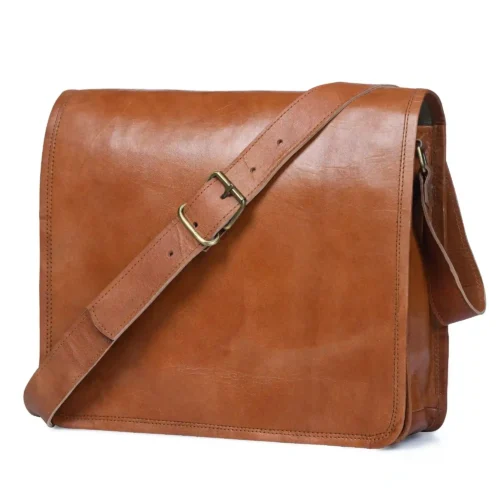 Leather Messenger Bag - SAINT STAG