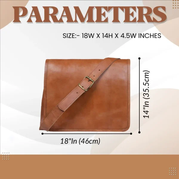 Leather Messenger Bag - SAINT STAG