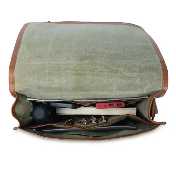 Leather Messenger Bag - SAINT STAG